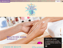 Tablet Screenshot of loasisdebeaute.fr